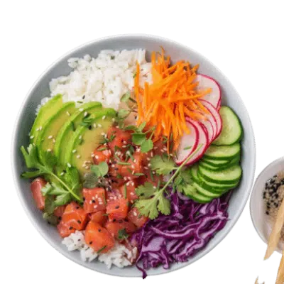 B3 Poke bowl with Prawns